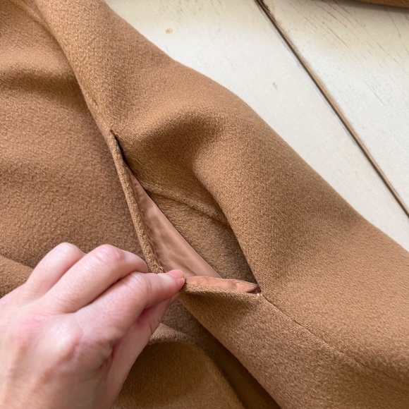 VINCE Drape Front Wool Coat - Picture 10 of 16